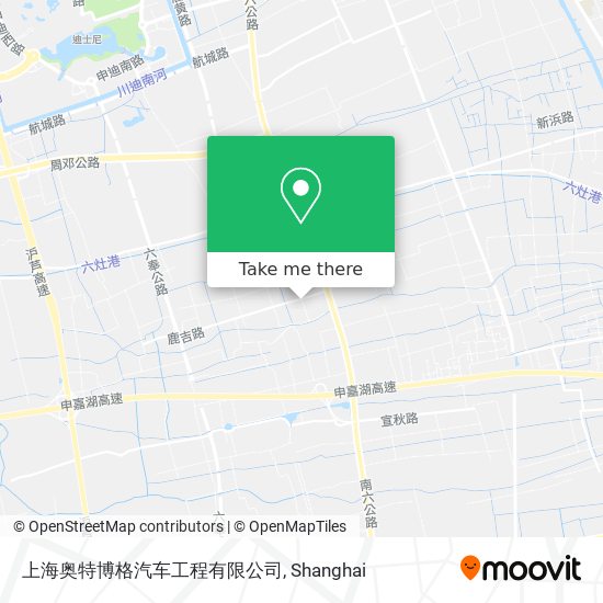 上海奥特博格汽车工程有限公司 map