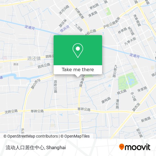 流动人口居住中心 map