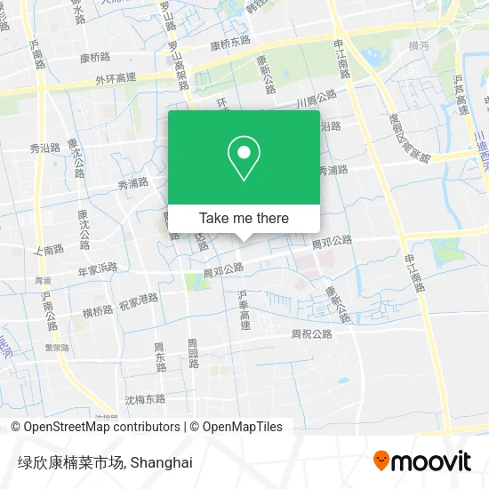 绿欣康楠菜市场 map