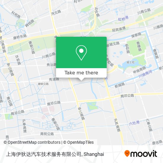 上海伊狄达汽车技术服务有限公司 map