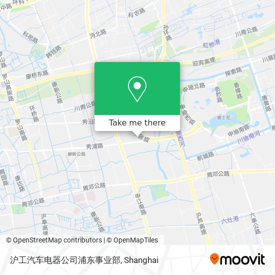 沪工汽车电器公司浦东事业部 map