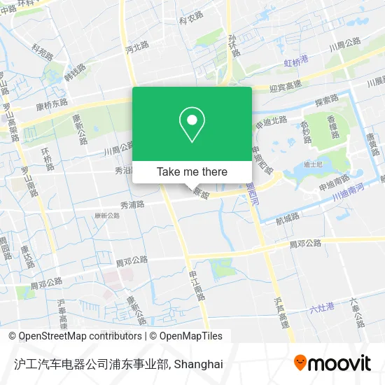 沪工汽车电器公司浦东事业部 map