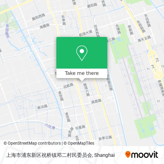 上海市浦东新区祝桥镇邓二村民委员会 map
