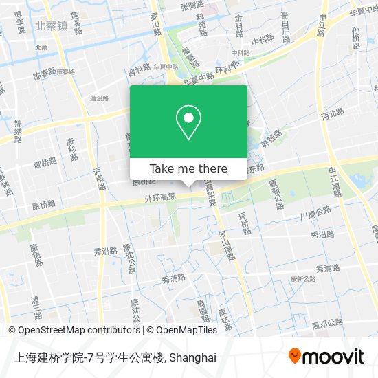 上海建桥学院-7号学生公寓楼 map