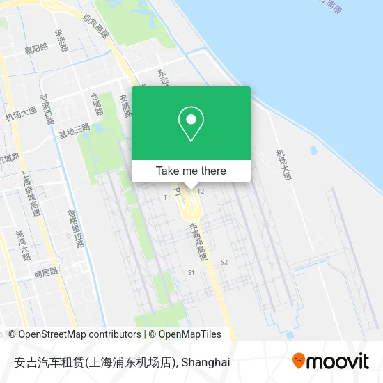 安吉汽车租赁(上海浦东机场店) map