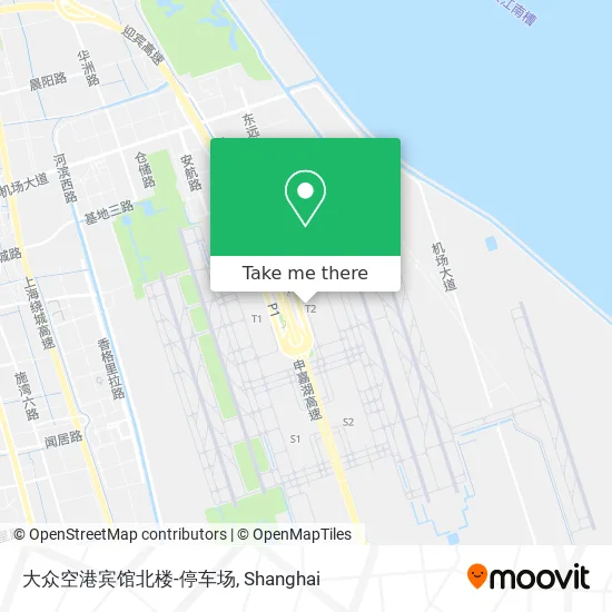 大众空港宾馆北楼-停车场 map