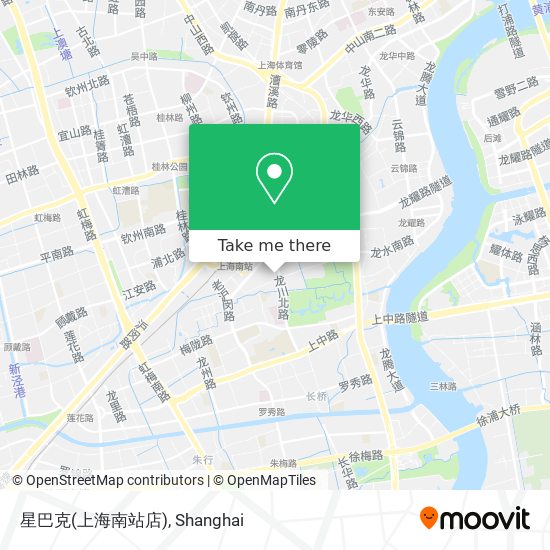 星巴克(上海南站店) map
