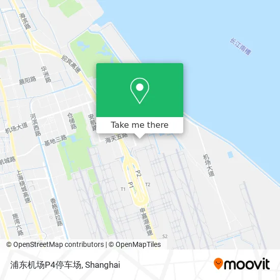 浦东机场P4停车场 map