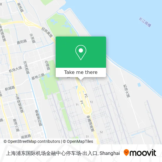 上海浦东国际机场金融中心停车场-出入口 map