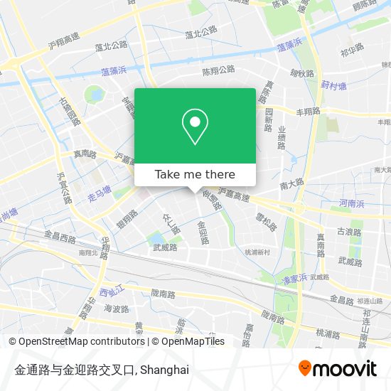 金通路与金迎路交叉口 map