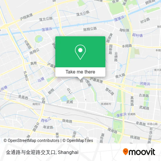 金通路与金迎路交叉口 map