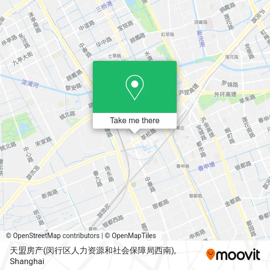 天盟房产(闵行区人力资源和社会保障局西南) map