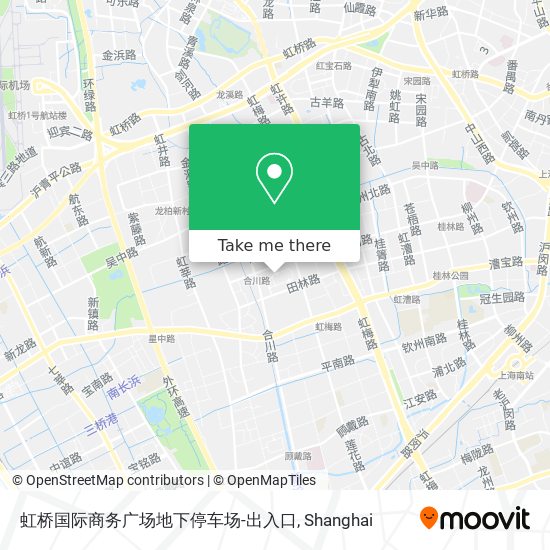 虹桥国际商务广场地下停车场-出入口 map