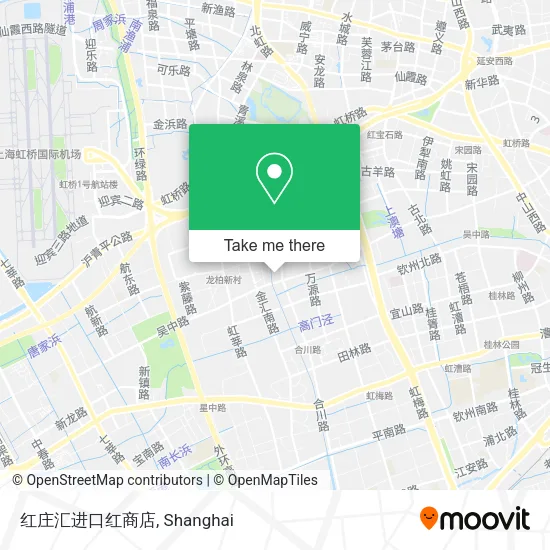 红庄汇进口红商店 map