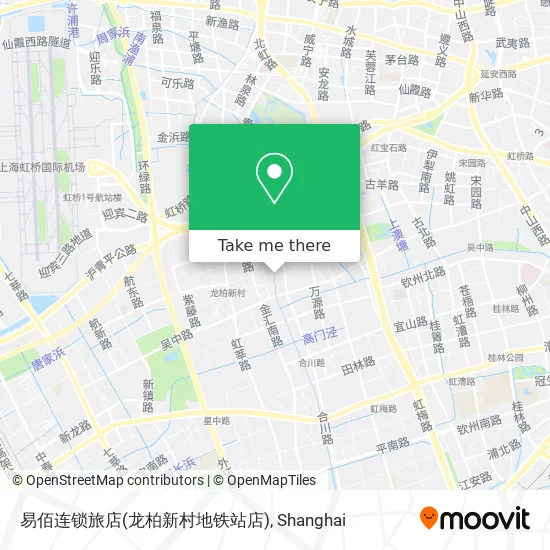 易佰连锁旅店(龙柏新村地铁站店) map