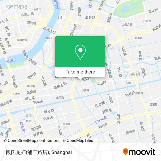 段氏龙虾(浦三路店) map