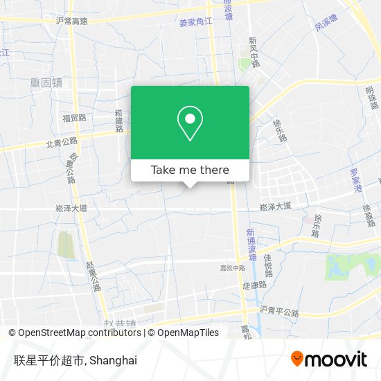 联星平价超市 map