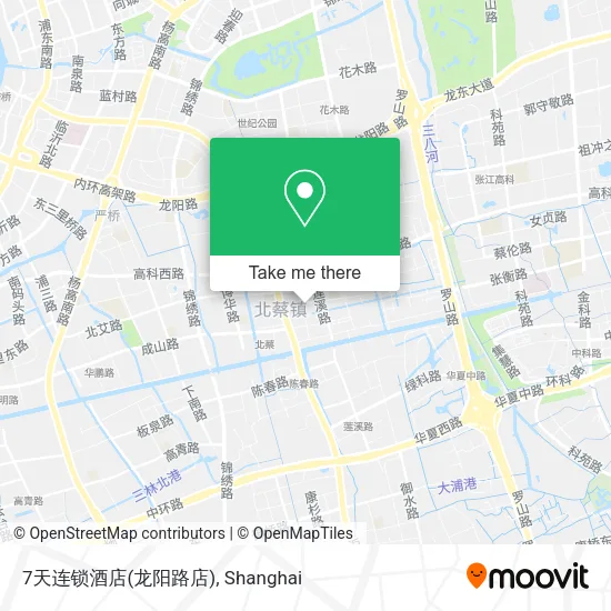 7天连锁酒店(龙阳路店) map