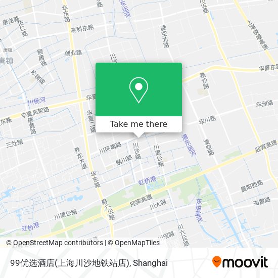99优选酒店(上海川沙地铁站店) map