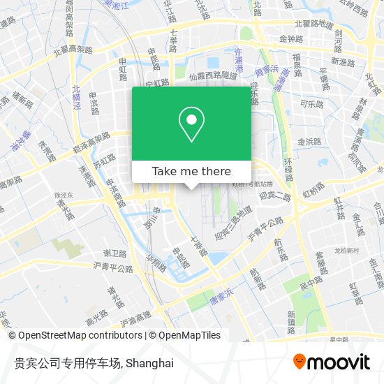 贵宾公司专用停车场 map