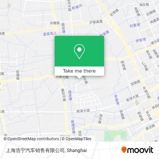 上海浩宁汽车销售有限公司 map