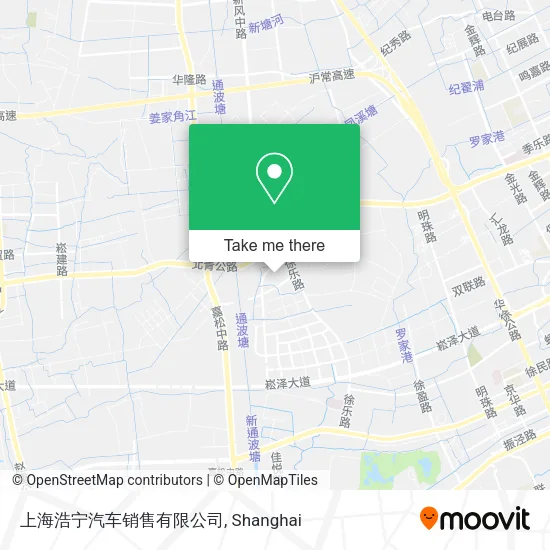 上海浩宁汽车销售有限公司 map