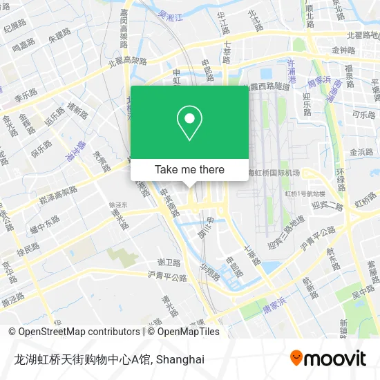龙湖虹桥天街购物中心A馆 map