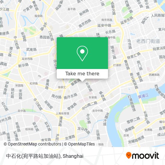 中石化(宛平路站加油站) map