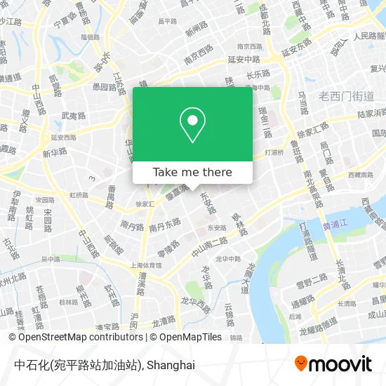 中石化(宛平路站加油站) map