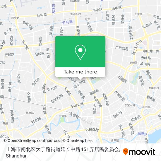 上海市闸北区大宁路街道延长中路451弄居民委员会 map