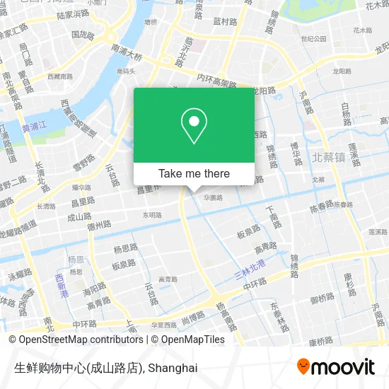 生鲜购物中心(成山路店) map