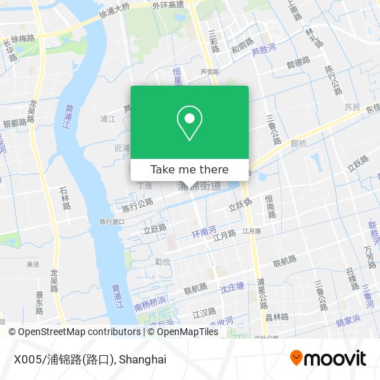 X005/浦锦路(路口) map