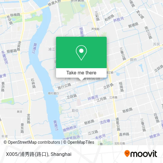 X005/浦秀路(路口) map