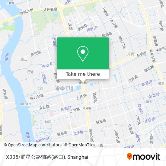 X005/浦星公路辅路(路口) map