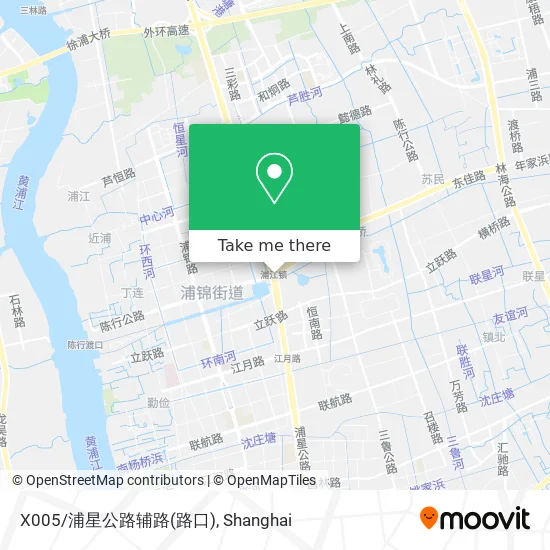X005/浦星公路辅路(路口) map