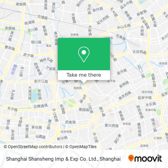 Shanghai Shansheng Imp & Exp Co. Ltd. map