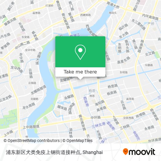 浦东新区犬类免疫上钢街道接种点 map