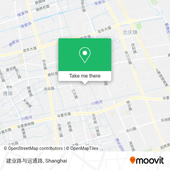 建业路与运通路 map