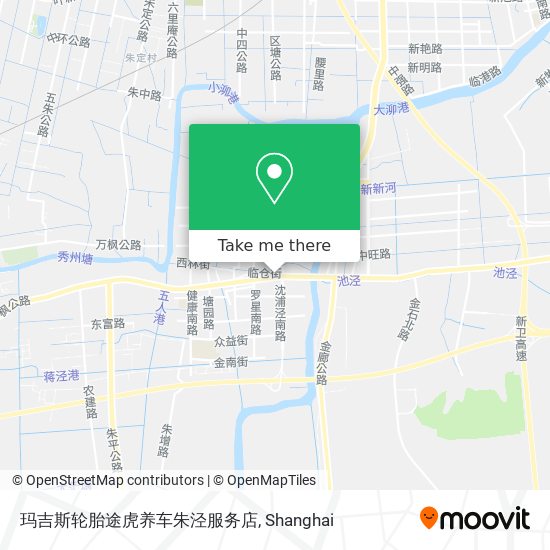 玛吉斯轮胎途虎养车朱泾服务店 map