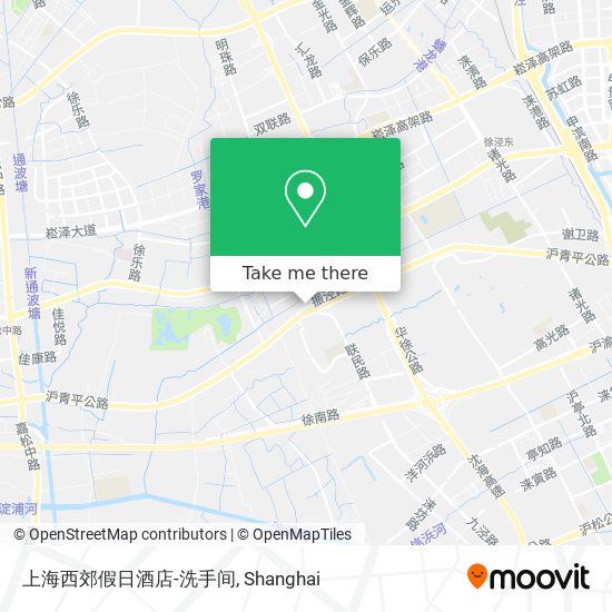 上海西郊假日酒店-洗手间 map