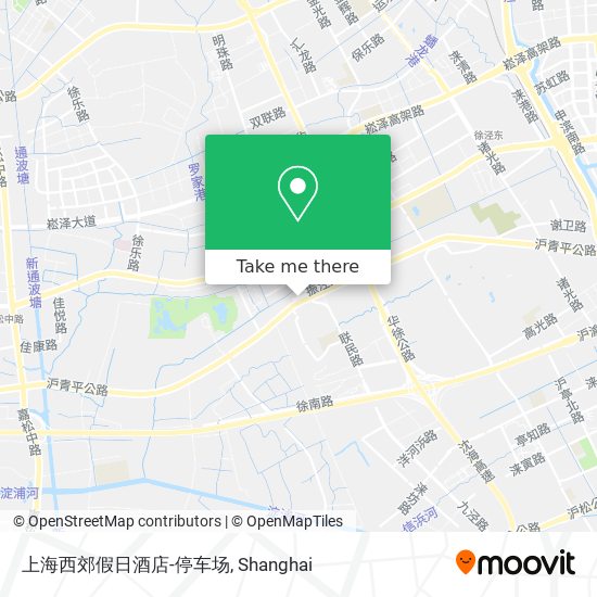 上海西郊假日酒店-停车场 map