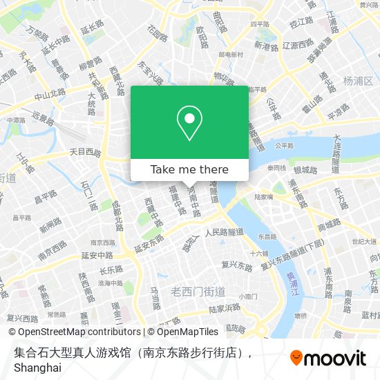 集合石大型真人游戏馆（南京东路步行街店） map