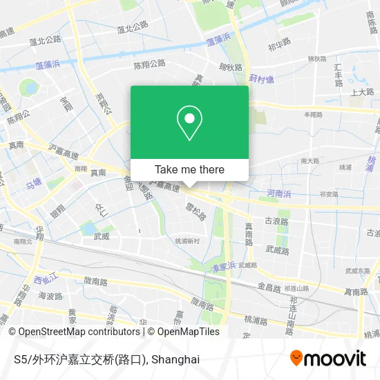 S5/外环沪嘉立交桥(路口) map
