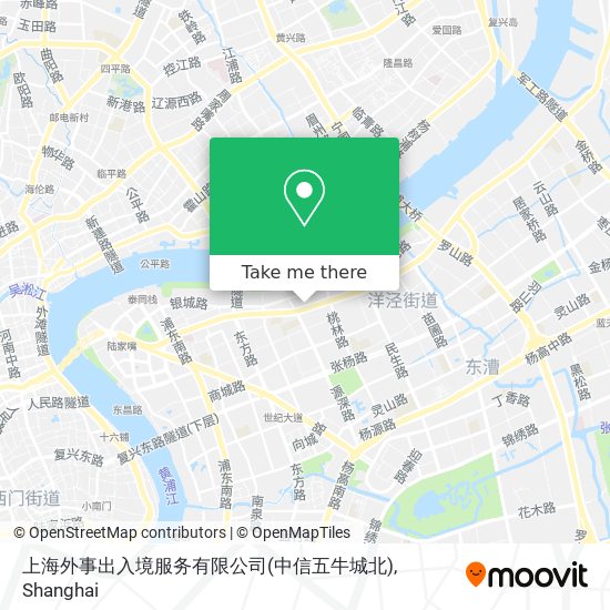 上海外事出入境服务有限公司(中信五牛城北) map
