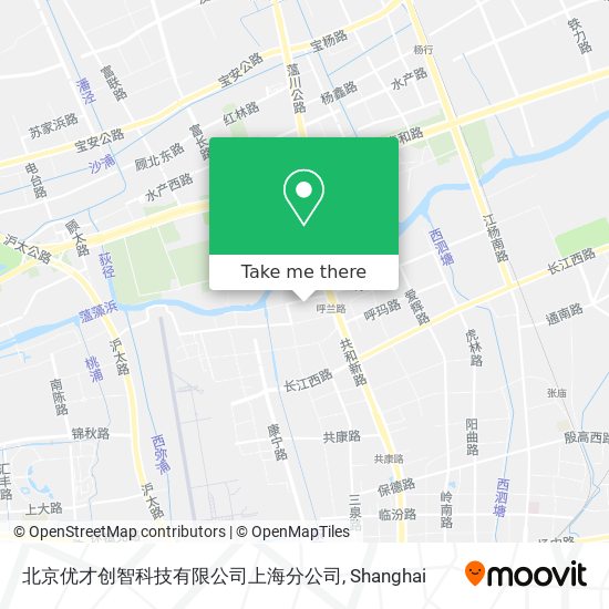 北京优才创智科技有限公司上海分公司 map