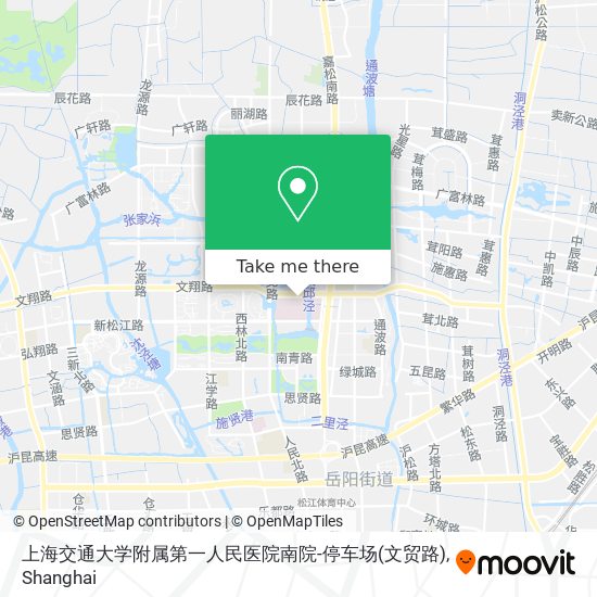 上海交通大学附属第一人民医院南院-停车场(文贸路) map