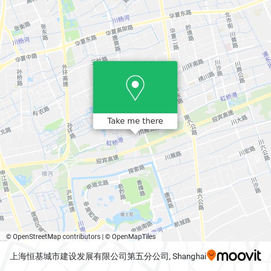 上海恒基城市建设发展有限公司第五分公司 map