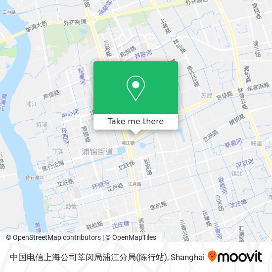 中国电信上海公司莘闵局浦江分局(陈行站) map