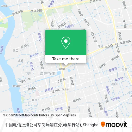 中国电信上海公司莘闵局浦江分局(陈行站) map