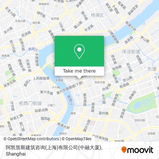 阿凯笛斯建筑咨询(上海)有限公司(中融大厦) map